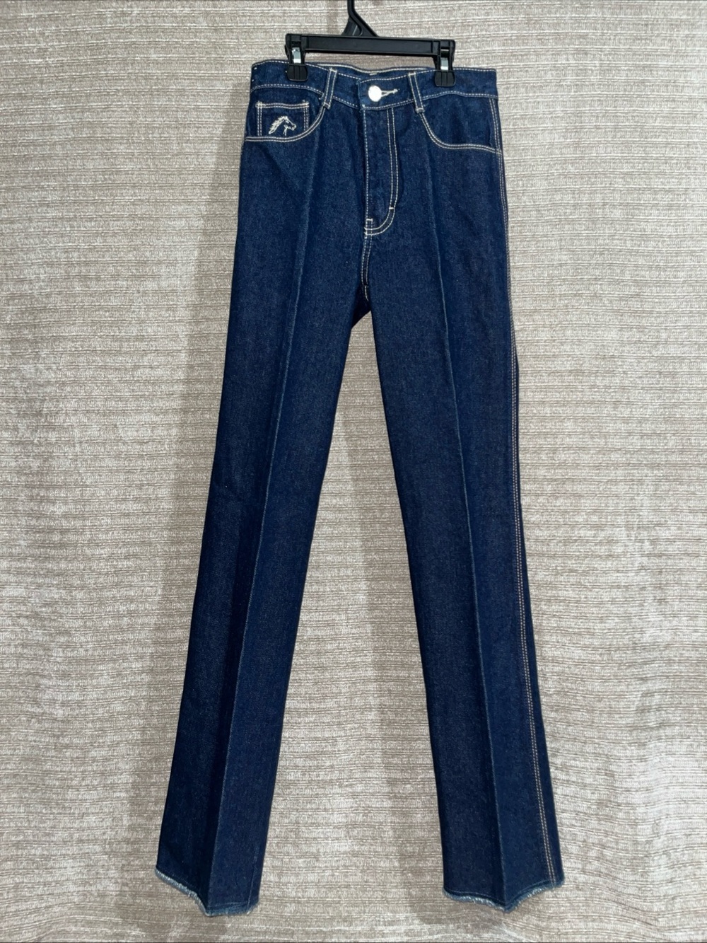Vintage 80s Girls Size 26 Jordache Denim Jeans Horse Head Women’s Raw Hem New